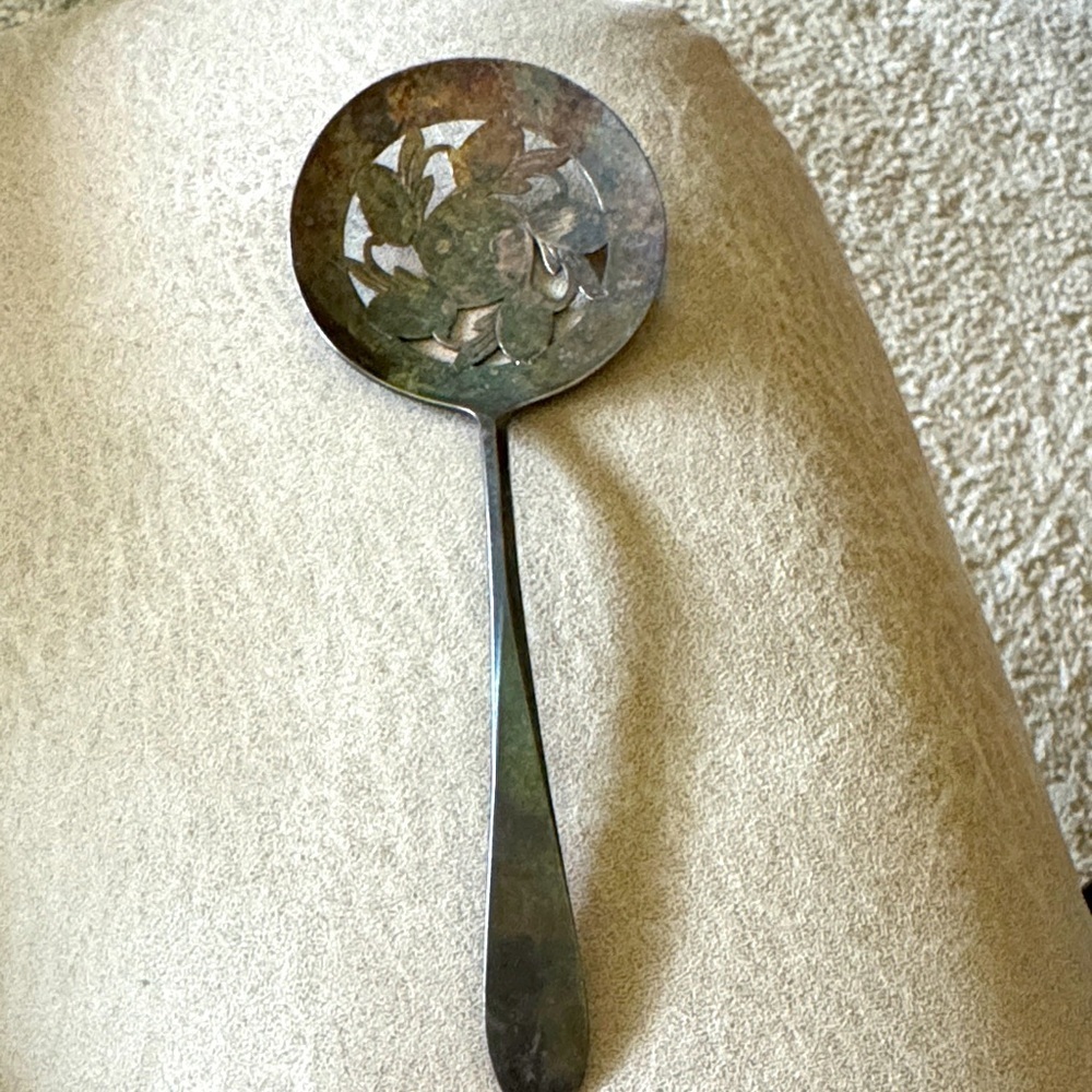 Vintage Silver-Plated Serving Spoon Tomato Relish WM Rogers MFG Original Rogers